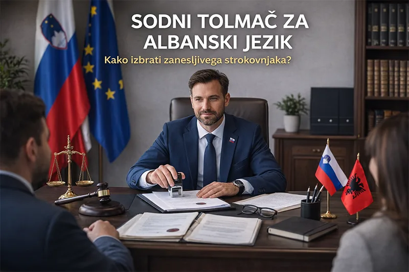 Sodni tolmač za albanski jezik 